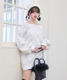 Lovilyn | オーバーサイズ裏起毛スウェット(スウェット)