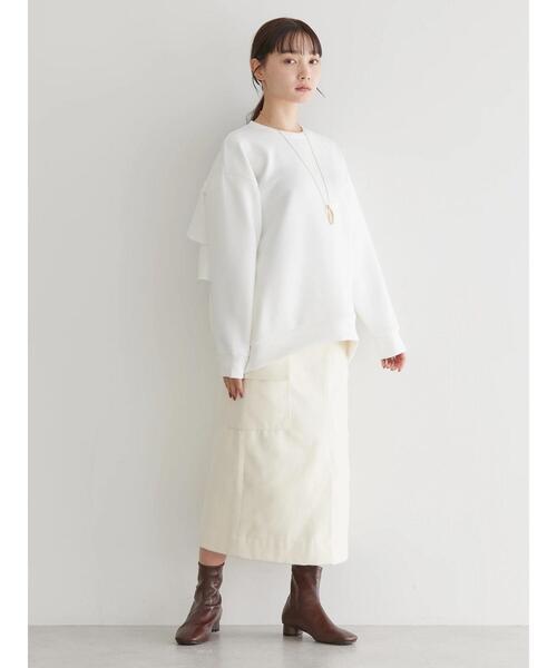 AMERICAN HOLIC（アメリカンホリック）の「バックフリルポンチプルオーバー（Tシャツ/カットソー・レディース・ブラック/グレイッシュベージュ/オフホワイト・M/L）」の14枚目の写真