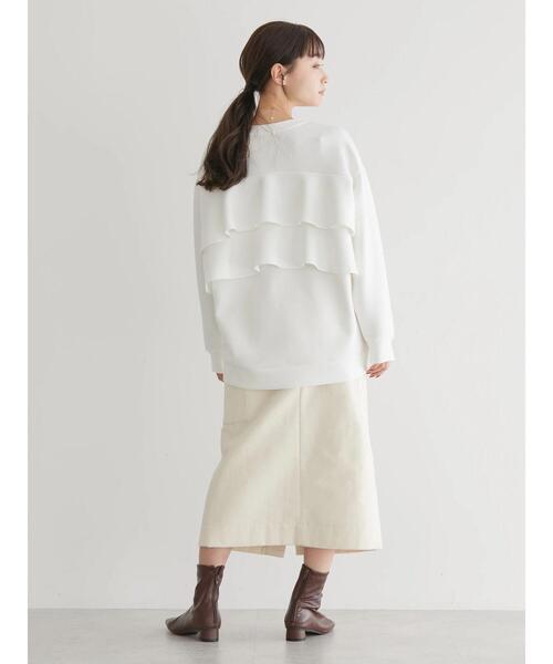 AMERICAN HOLIC（アメリカンホリック）の「バックフリルポンチプルオーバー（Tシャツ/カットソー・レディース・ブラック/グレイッシュベージュ/オフホワイト・M/L）」の15枚目の写真