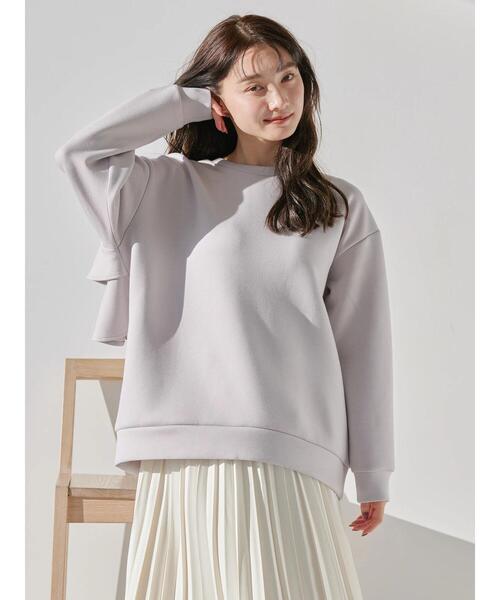 AMERICAN HOLIC（アメリカンホリック）の「バックフリルポンチプルオーバー（Tシャツ/カットソー・レディース・ブラック/グレイッシュベージュ/オフホワイト・M/L）」の16枚目の写真