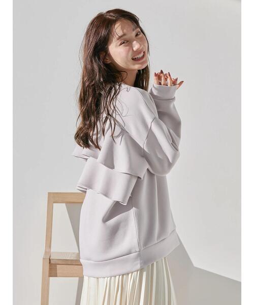 AMERICAN HOLIC（アメリカンホリック）の「バックフリルポンチプルオーバー（Tシャツ/カットソー・レディース・ブラック/グレイッシュベージュ/オフホワイト・M/L）」の17枚目の写真