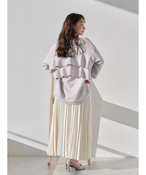 AMERICAN HOLIC（アメリカンホリック）の「バックフリルポンチプルオーバー（Tシャツ/カットソー・レディース・ブラック/グレイッシュベージュ/オフホワイト・M/L）」の21枚目の写真