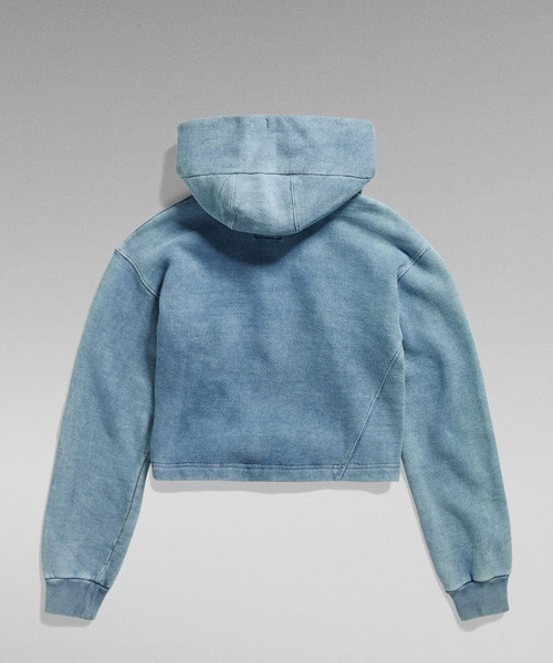 G-STAR(ジースター)の「INDIGO LOOSE HOODED SWEATER/インディゴオーバーサイズクロップドパーカー(パーカー・レディース・インディゴブルー・SMALL/MEDIUM/X-SMALL)」の6枚目の写真