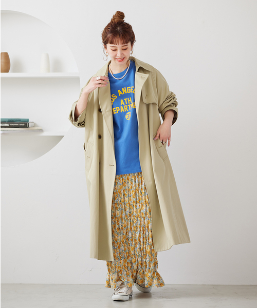 B.C STOCK(ベーセーストック)の「トレンチコート(トレンチコート・レディース・ベージュ/ネイビー・FREE)」の16枚目の写真