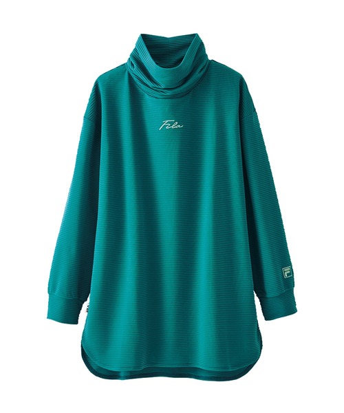 BELLUNA PLUS(ベルーナ)の「<FILA>ゆるタートルチュニック(チュニック・レディース・ターコイズブルー/ラベンダー/チャコール・X-LARGE/LARGE/MEDIUM)」の5枚目の写真