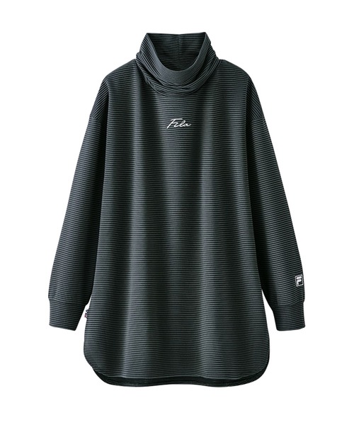 BELLUNA PLUS(ベルーナ)の「<FILA>ゆるタートルチュニック(チュニック・レディース・ターコイズブルー/ラベンダー/チャコール・X-LARGE/LARGE/MEDIUM)」の6枚目の写真