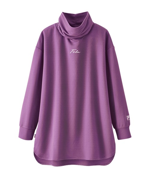 BELLUNA PLUS(ベルーナ)の「<FILA>ゆるタートルチュニック(チュニック・レディース・ターコイズブルー/ラベンダー/チャコール・X-LARGE/LARGE/MEDIUM)」の7枚目の写真