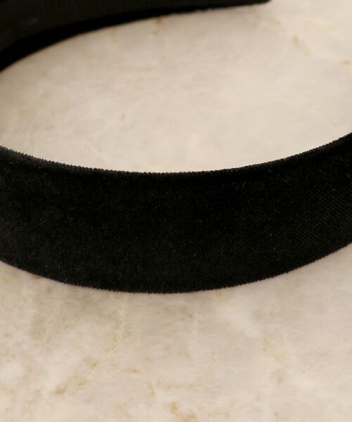 MAJESTIC LEGON（マジェスティックレゴン）の「ベロアカチューシャ（カチューシャ・レディース・ピンクベージュ/ブラック・FREE）」の9枚目の写真
