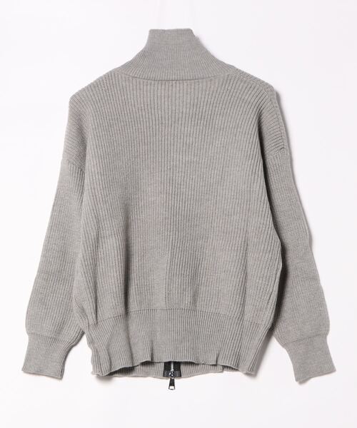nemne store(ネンネストア)の「【Nefilim】ダブルジップドライバーニット(ニット/セーター・レディース・グレー/ライトグレー・フリー)」の3枚目の写真