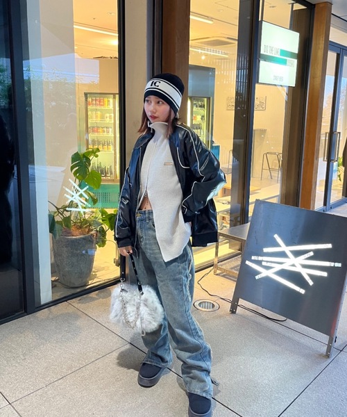 nemne store(ネンネストア)の「【Nefilim】ダブルジップドライバーニット(ニット/セーター・レディース・グレー/ライトグレー・フリー)」の9枚目の写真