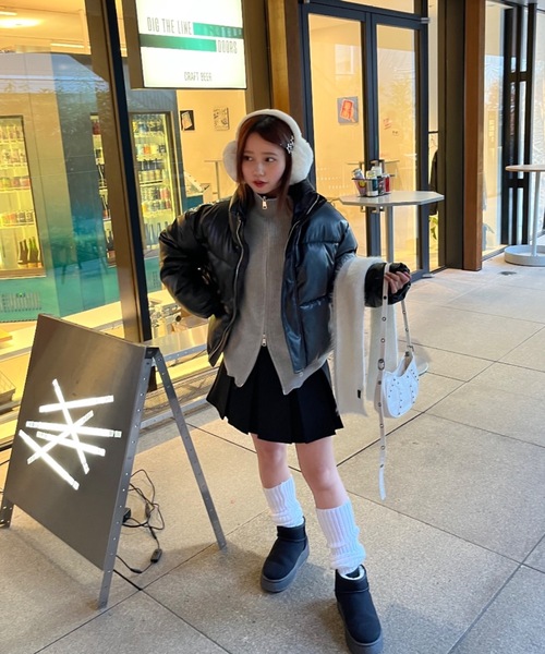 nemne store(ネンネストア)の「【Nefilim】ダブルジップドライバーニット(ニット/セーター・レディース・グレー/ライトグレー・フリー)」の22枚目の写真