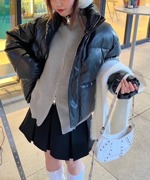 nemne store(ネンネストア)の「【Nefilim】ダブルジップドライバーニット(ニット/セーター・レディース・グレー/ライトグレー・フリー)」の18枚目の写真