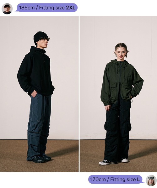 WV PROJECT(ダブリューブイプロジェクト)の「【WV PROJECT】Parachute Cargo Pants / JJLP7679(カーゴパンツ・メンズ・ピンク系/ブルー系/オフホワイト/ブラック/グリーン系その他・L/M/3L/LL)」の14枚目の写真