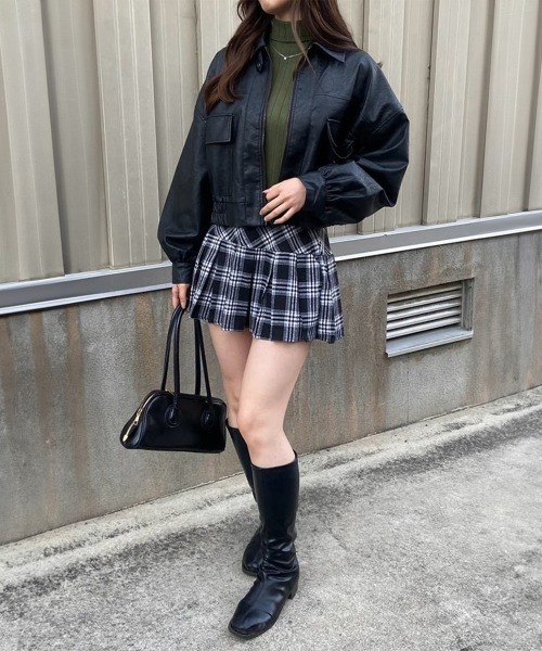 Miniministore(ミニミニストア)の「リブ ニットトップス タートルネック(ニット/セーター・レディース・アイボリー/ベージュ/ライトブラウン/ブラック/カーキ・FREE)」の15枚目の写真