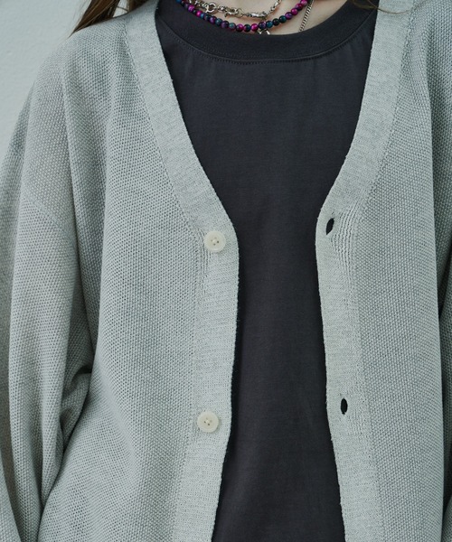 AIVER(アイバー)の「AIVER スプレー加工麻タッチカーディガン(カーディガン/ボレロ・メンズ・ライトグレー/ブラック/レッド・SMALL/MEDIUM/LARGE)」の17枚目の写真