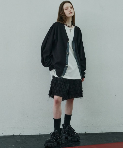 AIVER(アイバー)の「AIVER スプレー加工麻タッチカーディガン(カーディガン/ボレロ・メンズ・ライトグレー/ブラック/レッド・SMALL/MEDIUM/LARGE)」の9枚目の写真