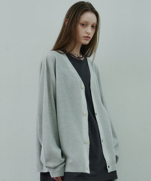 AIVER(アイバー)の「AIVER スプレー加工麻タッチカーディガン(カーディガン/ボレロ・メンズ・ライトグレー/ブラック/レッド・SMALL/MEDIUM/LARGE)」の13枚目の写真