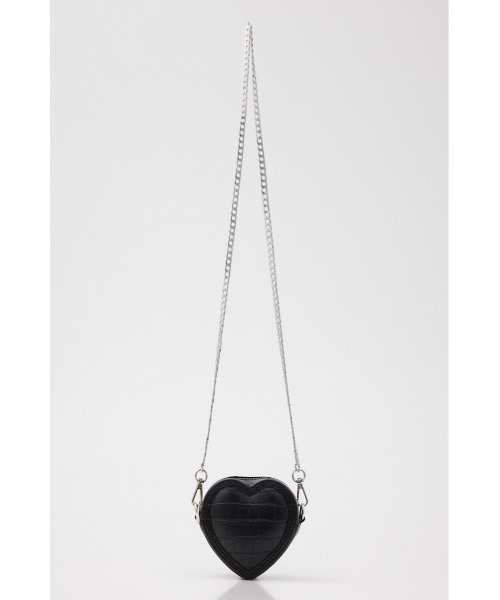 SLY（スライ）の「HEART STITCH AURORA POUCH ハート ステッチ オーロラ ポーチ（ポーチ・レディース・ブラック/マルチ・FREE）」の4枚目の写真