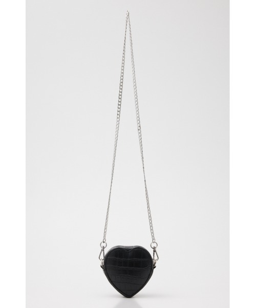 SLY（スライ）の「HEART STITCH AURORA POUCH ハート ステッチ オーロラ ポーチ（ポーチ・レディース・ブラック/マルチ・FREE）」の7枚目の写真