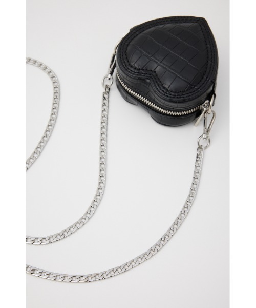 SLY（スライ）の「HEART STITCH AURORA POUCH ハート ステッチ オーロラ ポーチ（ポーチ・レディース・ブラック/マルチ・FREE）」の12枚目の写真