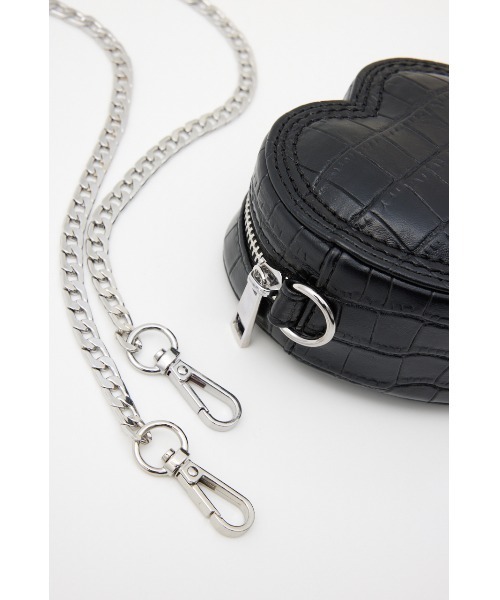 SLY（スライ）の「HEART STITCH AURORA POUCH ハート ステッチ オーロラ ポーチ（ポーチ・レディース・ブラック/マルチ・FREE）」の13枚目の写真