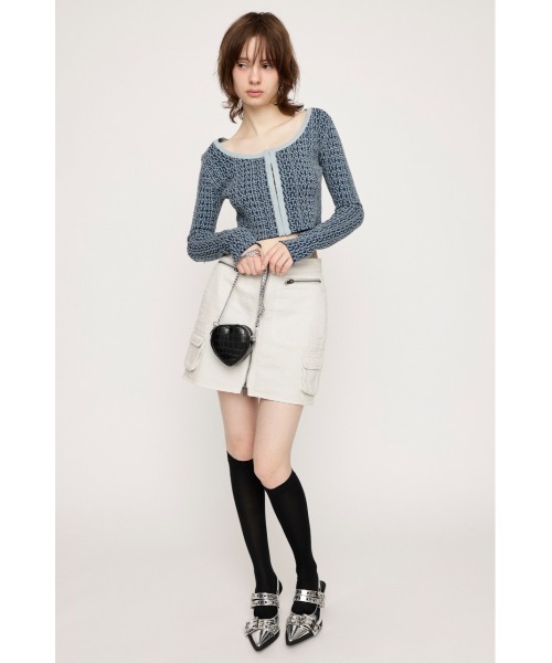 SLY（スライ）の「HEART STITCH AURORA POUCH ハート ステッチ オーロラ ポーチ（ポーチ・レディース・ブラック/マルチ・FREE）」の16枚目の写真