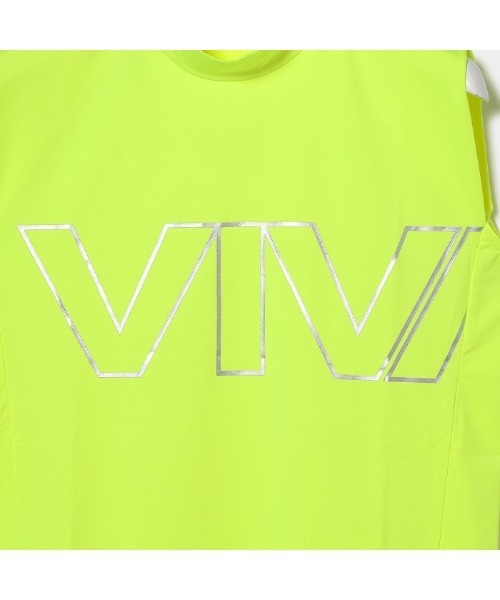 VIVA HEART(ビバハート)の「【VIVA HEART/GOLF】高機能ベア天ノースリーブモック(シャツ/ブラウス・レディース・オフホワイト/イエロー/ネイビー・38/40/42)」の12枚目の写真