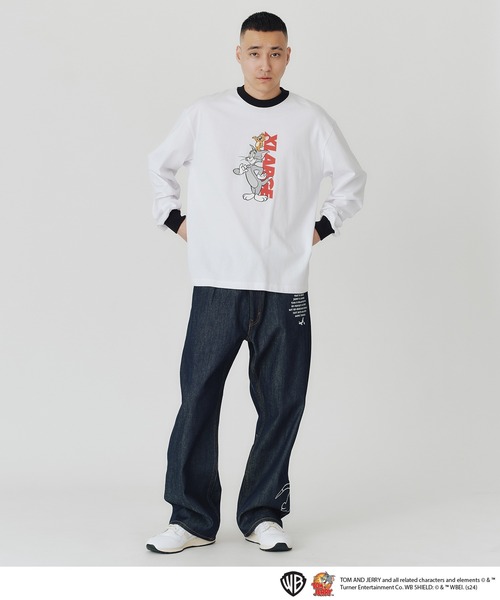 XLARGExTOM AND JERRY RINGER L/S TEE