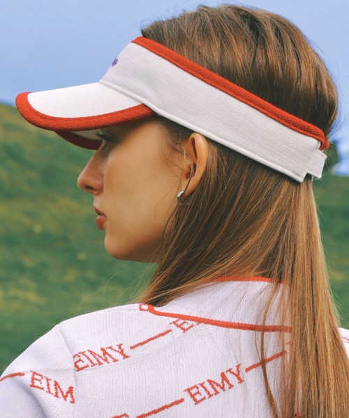 EIMY GOLF（エイミーゴルフ）の「ツイードバイカラーサンバイザー