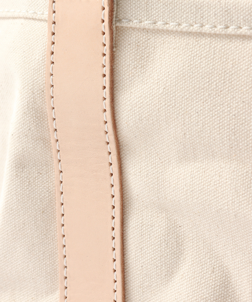 HERITAGE LEATHER（ヘリテージレザー）の「【HERITAGE LEATHER / ヘリテイジレザー】別注 CANVAS*LEATHER S（トートバッグ・メンズ・アイボリー・FREE）」の4枚目の写真