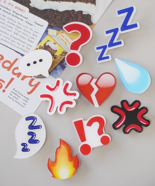 Port（ポート）の「おもしろ 表情 ヘアクリップ 10個セット / 前髪クリップ（バレッタ/ヘアクリップ・レディース・マルチ・FREE）」の5枚目の写真