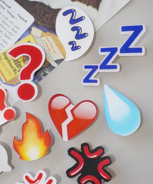 Port（ポート）の「おもしろ 表情 ヘアクリップ 10個セット / 前髪クリップ（バレッタ/ヘアクリップ・レディース・マルチ・FREE）」の3枚目の写真