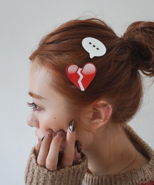 Port（ポート）の「おもしろ 表情 ヘアクリップ 10個セット / 前髪クリップ（バレッタ/ヘアクリップ・レディース・マルチ・FREE）」の8枚目の写真