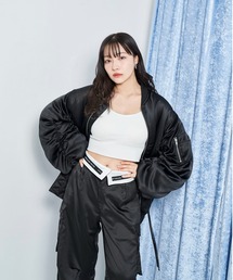 ANDGEEBEE | UNISEX サテン中綿ブルゾン(ブルゾン)