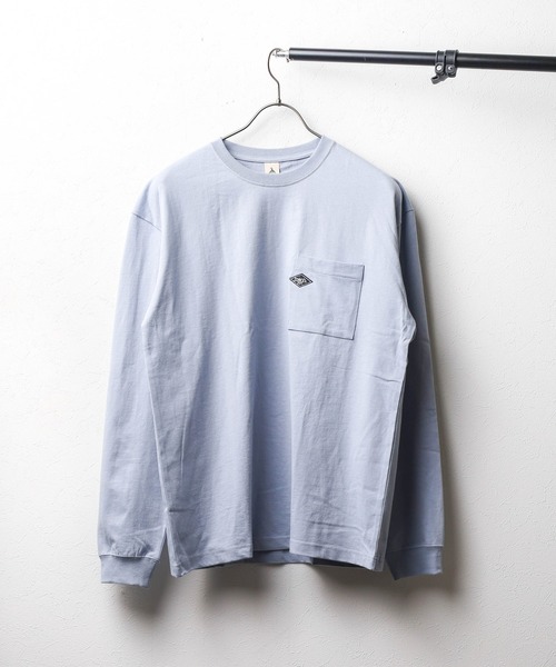 ARCHIVER（アーカイバ）の「【69】【it】ミドルウェイト クルーネックポケット刺繍ロングスリーブ（Tシャツ/カットソー・レディース・ブラック/ブルー/ホワイト・LARGE/MEDIUM）」の3枚目の写真