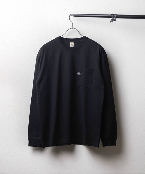 ARCHIVER（アーカイバ）の「【69】【it】ミドルウェイト クルーネックポケット刺繍ロングスリーブ（Tシャツ/カットソー・レディース・ブラック/ブルー/ホワイト・LARGE/MEDIUM）」の2枚目の写真