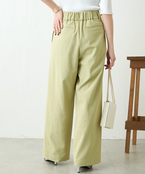 COLLAGE GALLARDAGALANTE（コラージュガリャルダガランテ）の「シェルタリングワイドパンツ（その他パンツ・レディース・ホワイト/ライム/ベージュ/ピンク/ネイビー・0/1）」の9枚目の写真