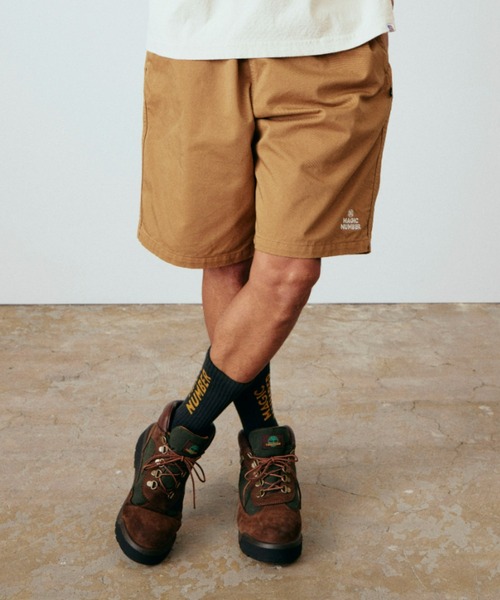MAGIC NUMBER（マジック ナンバー）の「【MAGIC NUMBER】WASHED BEACH SHORT（その他パンツ・メンズ・ライトブラウン/ブラック・MEDIUM/LARGE/X-LARGE）」の3枚目の写真