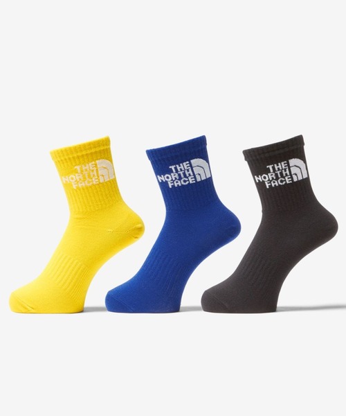 THE NORTH FACE（ザノースフェイス）の「THE NORTH FACE/ザ・ノース・フェイス ジャガード ロゴ 3足組 NN82411（ソックス/靴下・メンズ・ブラック×ホワイト/ホワイト系その他/ホワイト×ブラック/グレー×ホワイト/ブラック系その他・S/M/L）」の4枚目の写真