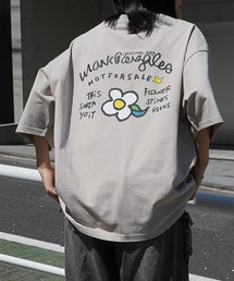 Mark Gonzales | 【お気に入り数3万人突破!】25SS 新柄追加【MARK GONZALES ARTWORK COLLECTION / マークゴンザレス】フロント / バックプリント ワンポイント刺繍 モチーフ ビッグシルエットTシャツ ユニセックス カットソー(Tシャツ/カットソー)