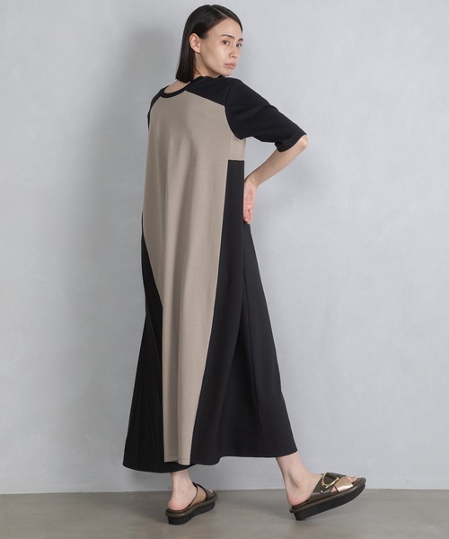 MARECHAL TERRE（マルシャルテル）の「2WAYプリーツワンピース（ワンピース・レディース・モカ/ベージュ/ネイビー/ブラック・MEDIUM）」の15枚目の写真