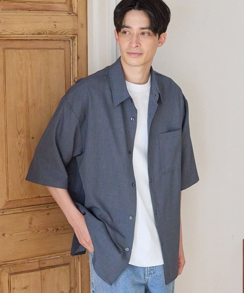 LAKOLE（ラコレ）の「DRYPEレギュラー半袖シャツ / 993505（シャツ/ブラウス・メンズ・ブルー/グリーン/ライトグレー/ホワイト/ブラック・MEDIUM/SMALL/X-LARGE/LARGE）」の5枚目の写真