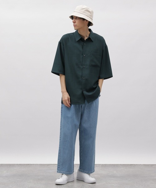 LAKOLE（ラコレ）の「DRYPEレギュラー半袖シャツ / 993505（シャツ/ブラウス・メンズ・ブルー/グリーン/ライトグレー/ホワイト/ブラック・MEDIUM/SMALL/X-LARGE/LARGE）」の15枚目の写真