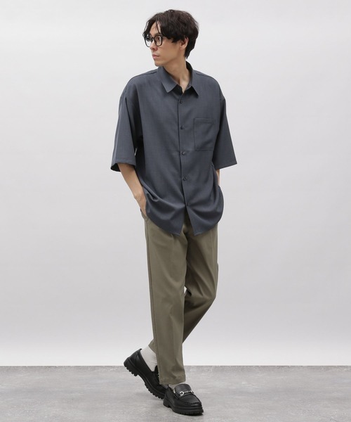 LAKOLE（ラコレ）の「DRYPEレギュラー半袖シャツ / 993505（シャツ/ブラウス・メンズ・ブルー/グリーン/ライトグレー/ホワイト/ブラック・MEDIUM/SMALL/X-LARGE/LARGE）」の16枚目の写真