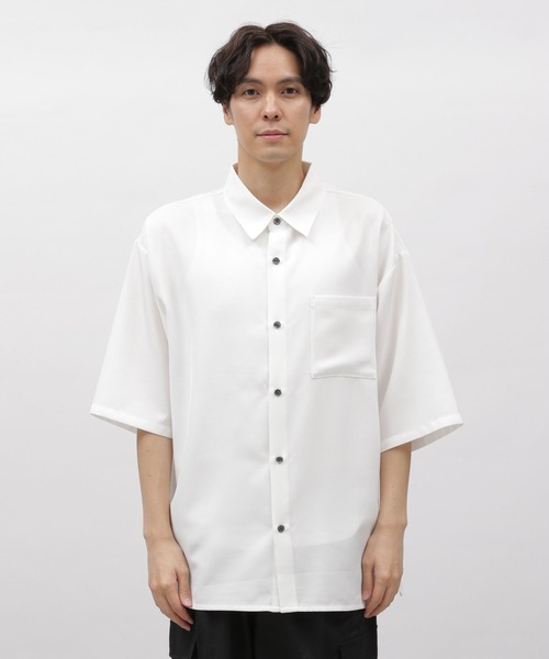 LAKOLE（ラコレ）の「DRYPEレギュラー半袖シャツ / 993505（シャツ/ブラウス・メンズ・ブルー/グリーン/ライトグレー/ホワイト/ブラック・MEDIUM/SMALL/X-LARGE/LARGE）」の17枚目の写真