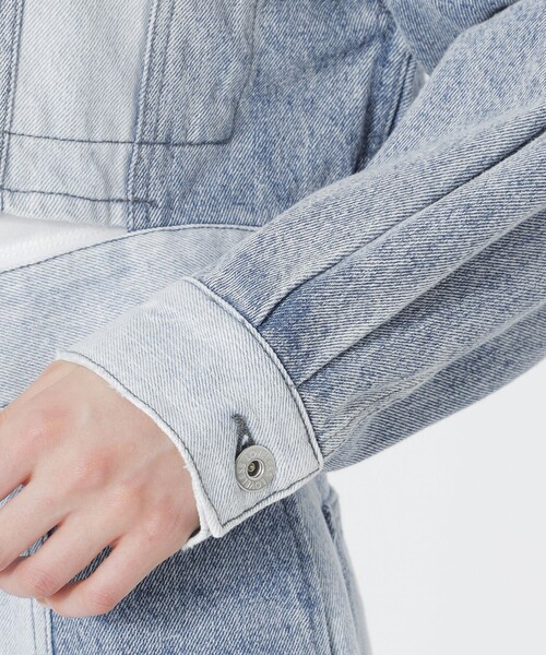 LOVELESS(ラブレス)の「クロップドGジャン(デニムジャケット・レディース・ライトグレー/ブルー系その他3・36)」の8枚目の写真