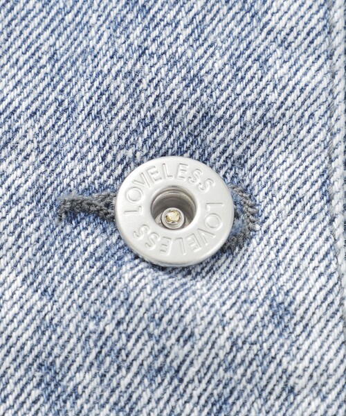 LOVELESS(ラブレス)の「クロップドGジャン(デニムジャケット・レディース・ライトグレー/ブルー系その他3・36)」の11枚目の写真