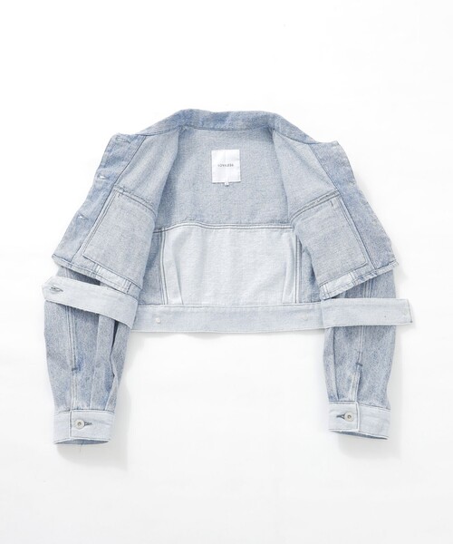 LOVELESS(ラブレス)の「クロップドGジャン(デニムジャケット・レディース・ライトグレー/ブルー系その他3・36)」の12枚目の写真