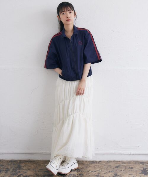 RETRO GIRL(レトロガール)の「シャーリングワッシャーSK(スカート・レディース・ブラック/ナチュラル/イエロー/アイボリー・FREE)」の10枚目の写真