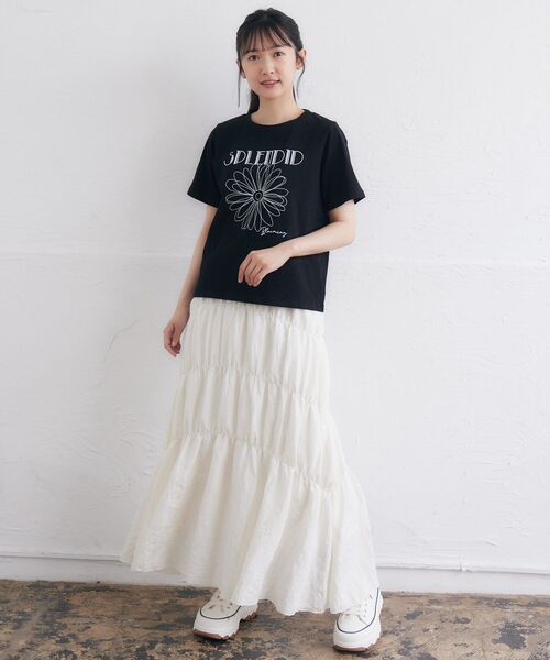 RETRO GIRL(レトロガール)の「シャーリングワッシャーSK(スカート・レディース・ブラック/ナチュラル/イエロー/アイボリー・FREE)」の11枚目の写真